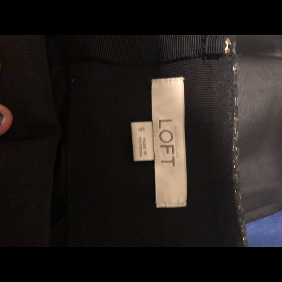 LOFT Black and gold skirt - Picture 4 of 4